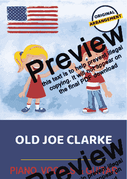 page one of Old Joe Clarke