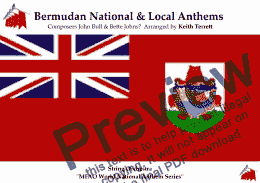 page one of Bermudan Local Anthem “Hail to Bermuda” for String Orchestra (MFAO World National Anthem Series)