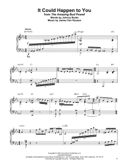 page one of It Could Happen To You (Piano Transcription)