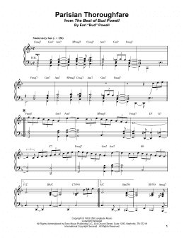 page one of Parisian Thoroughfare (Piano Transcription)