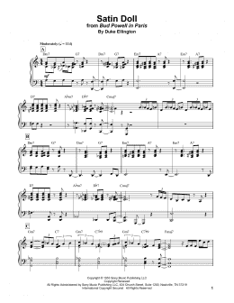 page one of Satin Doll (Piano Transcription)