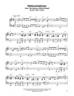 page one of Hallucinations (Piano Transcription)