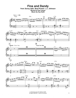 page one of Fine And Dandy (Piano Transcription)