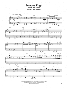 page one of Tempus Fugit (Piano Transcription)