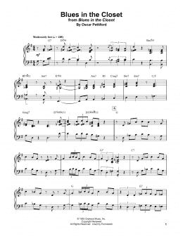 page one of Blues In The Closet (Piano Transcription)