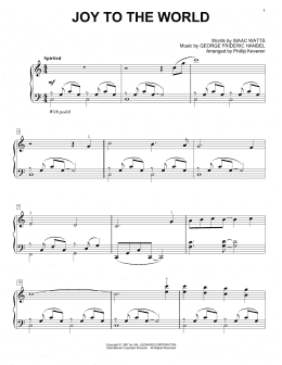 page one of Joy To The World (arr. Phillip Keveren) (Easy Piano Solo)