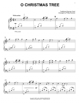 page one of O Christmas Tree (arr. Phillip Keveren) (Easy Piano Solo)