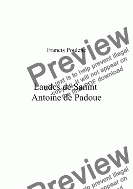 page one of Laudes de Sanint  Antoine de Padoue