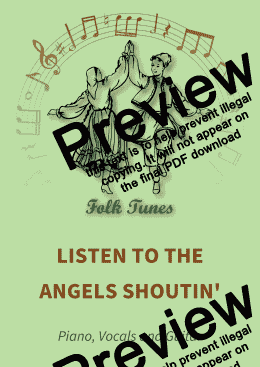 page one of Listen To The Angels Shoutin'
