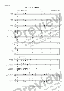 page one of Jamaica Farewell (GE/Score & Parts)