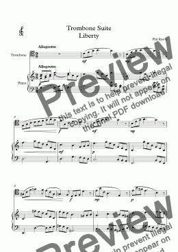 page one of Trombone Suite 