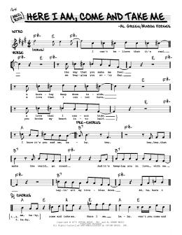 page one of Here I Am, Come And Take Me (Real Book – Melody & Chords)