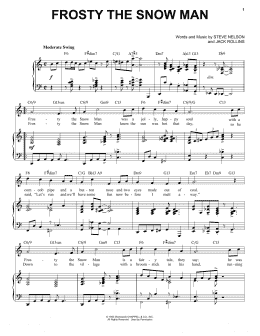 page one of Frosty The Snow Man [Jazz Version] (arr. Brent Edstrom) (Piano & Vocal)