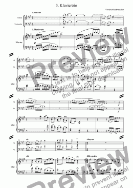 page one of 3. Klaviertrio