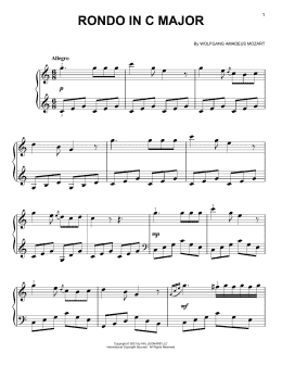 page one of Rondo In C Major (Easy Piano)