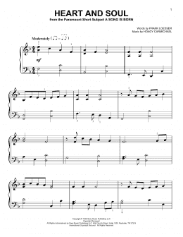 page one of Heart And Soul (Easy Piano)