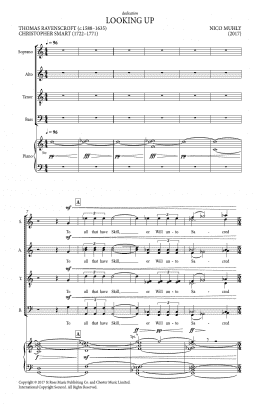 page one of Looking Up (SATB Choir)