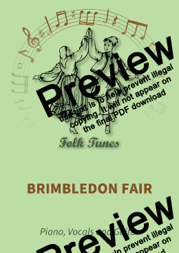 page one of Brimbledon Fair