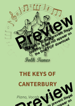 page one of The keys of Canterbury