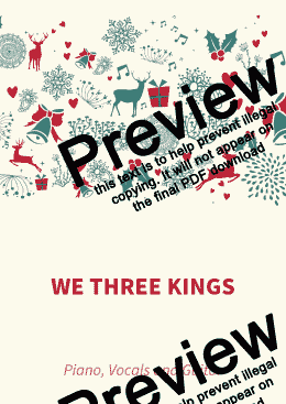 page one of We Three Kings