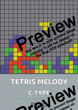 page one of Tetris Melody