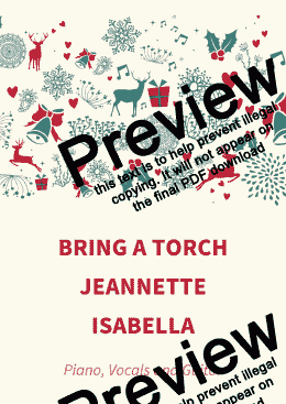 page one of Bring A Torch Jeannette Isabella