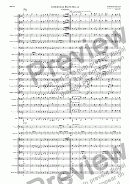 page one of Christmas Suite No. 4  - Orchestra