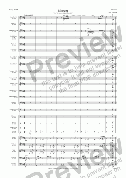 page one of Moment (02/OM/Score & Parts for large orchestra)