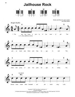 page one of Jailhouse Rock (Super Easy Piano)