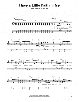 page one of Have A Little Faith In Me (Easy Ukulele Tab)