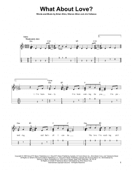 page one of What About Love? (Easy Ukulele Tab)