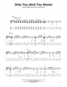page one of Only You (And You Alone) (Easy Ukulele Tab)
