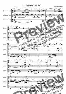 page one of Klarinetten-Trio Nr.15