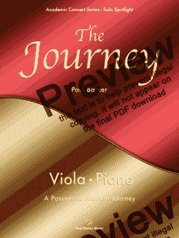 page one of The Journey - [Viola & Piano] 