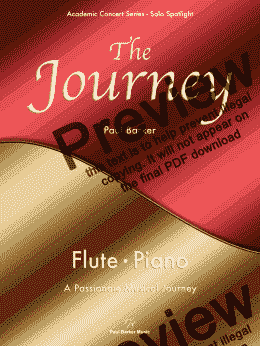 page one of The Journey - [Flute & Piano] 