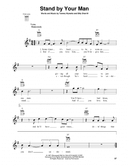page one of Stand By Your Man (Baritone Ukulele)