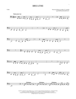 page one of Breathe (Tuba Solo)