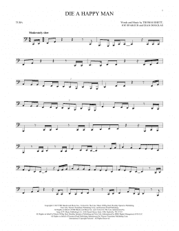 page one of Die A Happy Man (Tuba Solo)