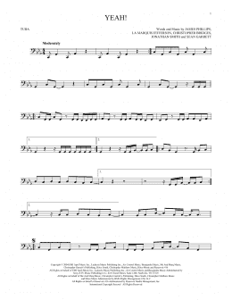 page one of Yeah! (Tuba Solo)