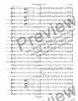 page one of Christmas Suite No.1 - Orchestra 