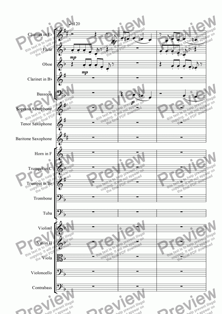 page one of Concerto Clarinette 1 - Final