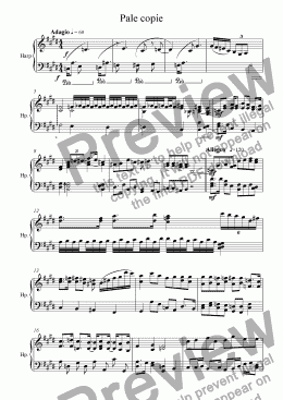page one of Pale Copie - Solo Harp
