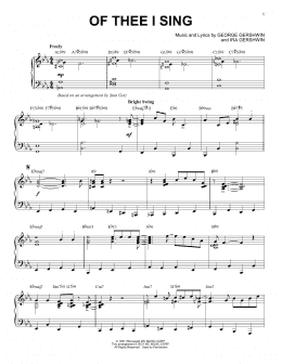 page one of Of Thee I Sing [Jazz version] (arr. Brent Edstrom) (Piano Solo)