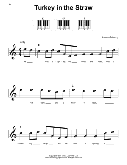 page one of Turkey In The Straw (Super Easy Piano)