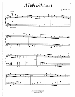page one of A Path With Heart (Piano Solo)