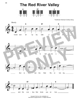 page one of The Red River Valley (Super Easy Piano)