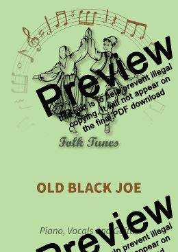 page one of Old Black Joe