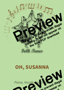 page one of Oh, Susanna