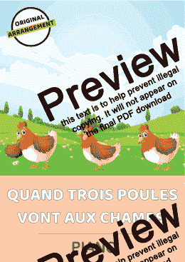 page one of Quand Trois Poules Vont Aux Champs