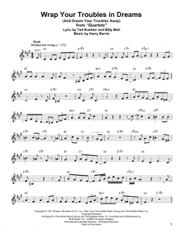 page one of Wrap Your Troubles In Dreams (And Dream Your Troubles Away) (Alto Sax Transcription)